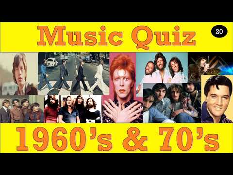 Pop Music quiz 1960s & 70's   No 20