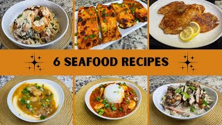 6 Easy Seafood Recipes | Baked Tilapia | Air Fryer Salmon | Rasta Pasta | Marry Me Salmon 
