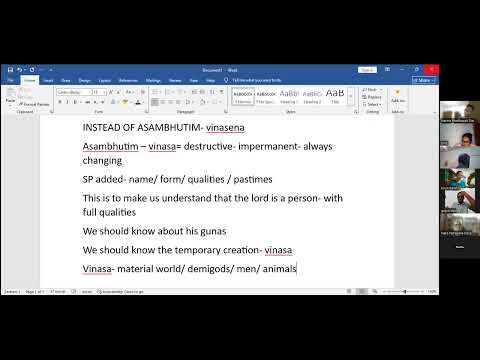 Bhakti Shastri - Sri Isopanisad - Session 9 - 19th May 2025