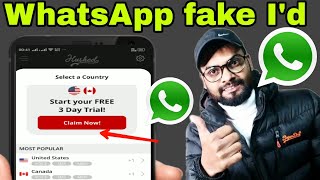 how to make WhatsApp with Canadian 🇨🇦 numbers | Canada ke number se WhatsApp kaise banaye 2024 hindi