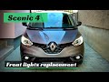 Renault Scenic 4 Front light bulbs change - Headlight, fog light and direction indicator