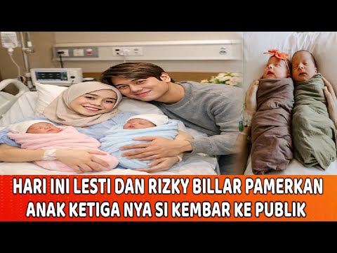 🔴TODAY - Lesti Kejora and Rizky Billar Show Off Their Third Twin Children to the Public
