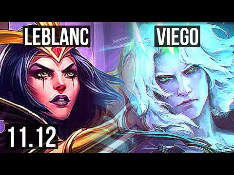 LEBLANC vs VIEGO (MID) | 6/0/9, Rank 8 LeBlanc, 1.1M mastery, 300+ games | KR Challenger | v11.12