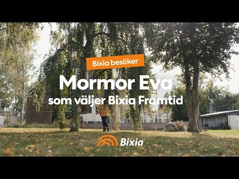 Bixia besöker Eva - som har valt elavtalet Bixia Framtid