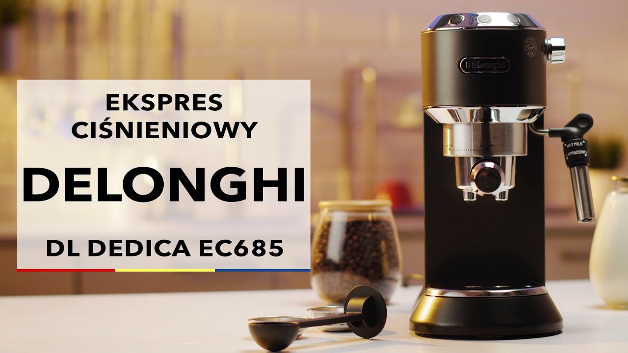 Ekspres ciśnieniowy DeLonghi DL Dedica EC685 - dane techniczne - RTV EURO AGD