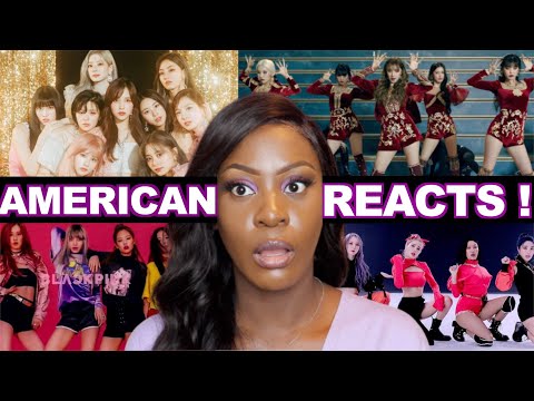 AMERICAN Girl REACTS to K-POP Girl Groups!! (FIRST TIME REACTION)