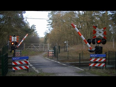 Spoorwegovergang Nunspeet // Dutch railroad crossing