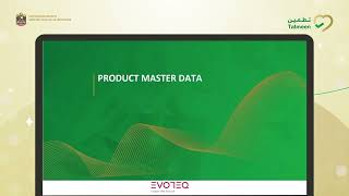 Tatmeen Training – Master Data