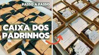 DIY CAIXA PADRINHOS DE CASAMENTO | Montando Os Convites Dos Nossos Padrinhos De Casamento