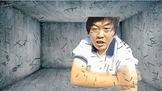脱獄を試みるフロントガラス男