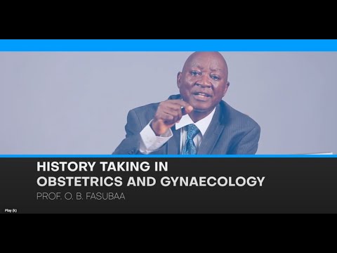 History Taking In Obstetrics And Gynaecology |  Module 1 Lesson 1