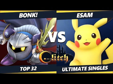 Glitch Konami Code  - Bonk! (Meta Knight) Vs. ESAM (Pikachu) Smash Ultimate Tournament