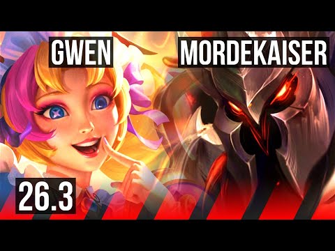 GWEN vs MORDEKAISER (TOP) | NA Master | 26.3