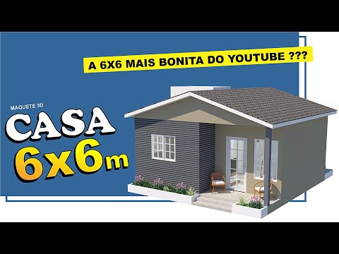 Small House Design 6x6 meters - Simple house, great for living, decorated house
