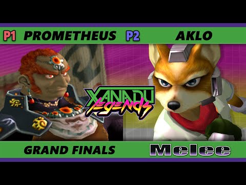 Xanadu Legends 3 GRAND FINALS - Aklo (Fox) Vs. Prometheus [L] (Ganondorf) Smash Melee - SSBM