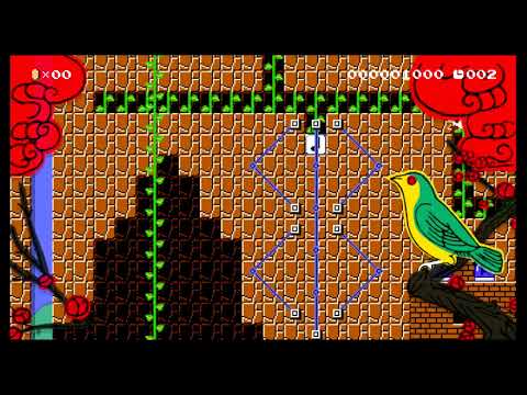 glitch: vine n wall collision by emizel ~ SUPER MARIO MAKER ~ NO COMMENTARY 1be