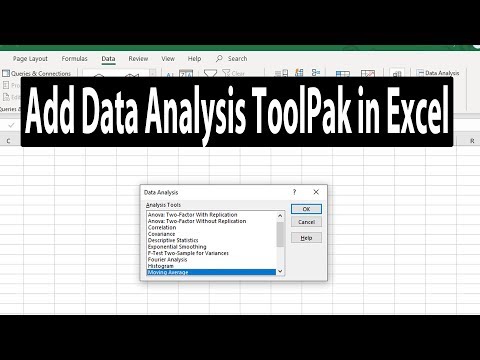 How to Install Data Analysis ToolPak Addin in Excel