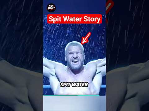 Why did Triple H spit water into the air during his entrance? #wwe #tripleh