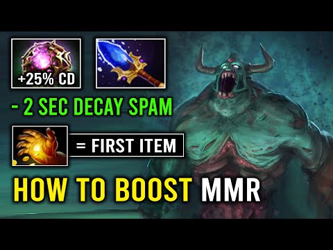 How to Boost Your MMR By Pressing Q on Undying -2 Second CD Max HP 1v5 Run At Them Dota 2
