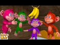 5 Pyaare Bandar Palang Pe Kud Rahe The I पाँच प्यारे बंदर Hindi Nursery 