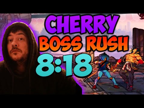 Streets of Rage 4 DLC CHERRY BOSS RUSH SPEEDRUN 8:18 WORLD RECORD!