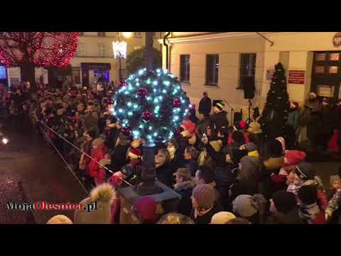 06.12.2017 Oleśnica - rozświetlenie choinki na rynku