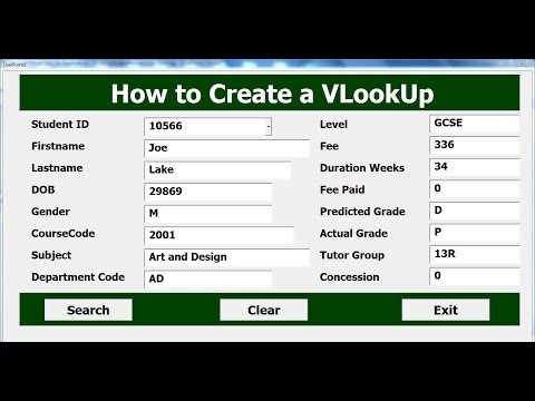 How to Create Vlookup Function in Excel ing VBA