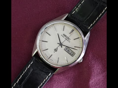 1975 Seiko King Quartz 48KQ men's vintage watch.  Model reference 4823-8000 or QNF010.