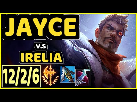 ZIG (JAYCE) vs IRELIA - 12/2/6 KDA TOP GAMEPLAY - NA Ranked DIAMOND