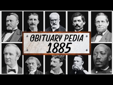 Famous People We've Lost in 1885 - Obituary in 1885