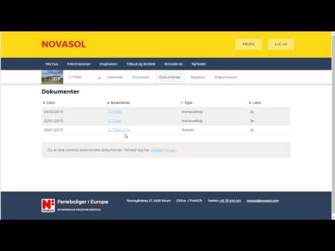 Login.novasol.dk - Gem dokument lokalt