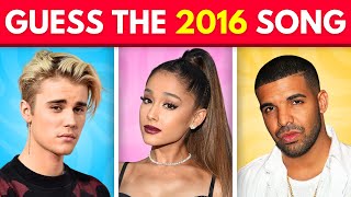 Guess the Song 2016 Edition 🎶 | Ultimate Music Quiz 2016