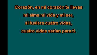 Vicente Fernandez CUATRO VIDAS Karaoke