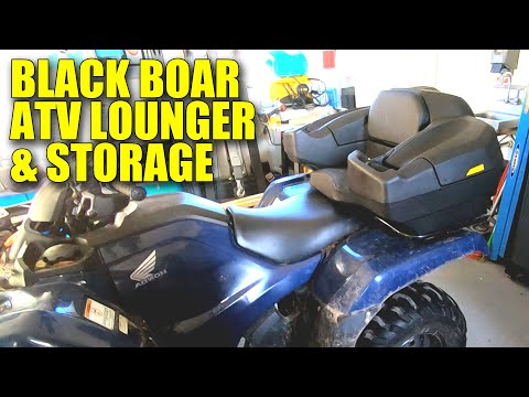 BLACK BOAR ATV LOUNGER & STORAGE INSTALLATION AND REVIEW | 2 UP SEAT