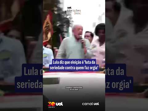 Lula diz que eleição é ‘luta da seriedade contra quem faz orgia’