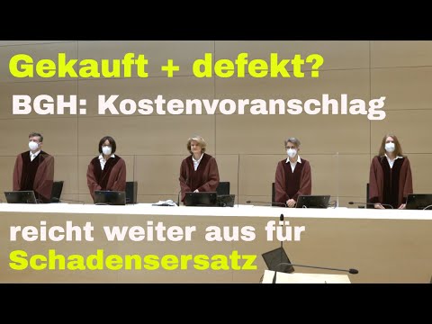 BGH klärt Käuferrechte bei Sachmangel: Kostenvoranschlag bleibt Basis für Schadensersatz