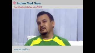 Mr. Elier Cardona, Kuwait patient video testimonial India