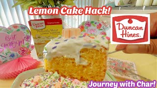 🍋HOW TO MAKE LEMON SUPREME CAKE! DUNCAN HINES PERFECTLY MOIST CAKE HACK! BOX CAKE TASTE HOMEMADE! 💐