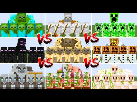 Peteson Craft - EVERY MOB ARMY TOURNAMENT | Minecraft Mob Battle