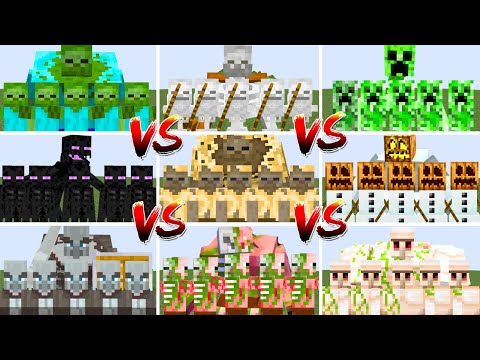 EVERY MOB ARMY TOURNAMENT | Minecraft Mob Battle