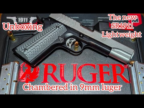 Ruger SR1911 9mm lightweight unboxing 