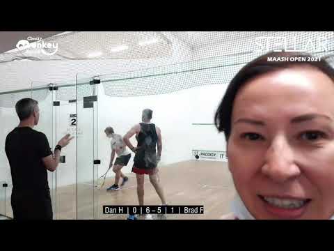 Stellar Maash Open 2021 | Squash Match Replay | Dan H v Brad F