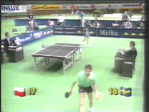 mikael appelgren vs andrzej grubba european table tennis championship 1990