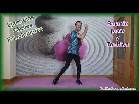Ejercicios fáciles para principiantes para bajar de peso y tonificar todo el cuerpo