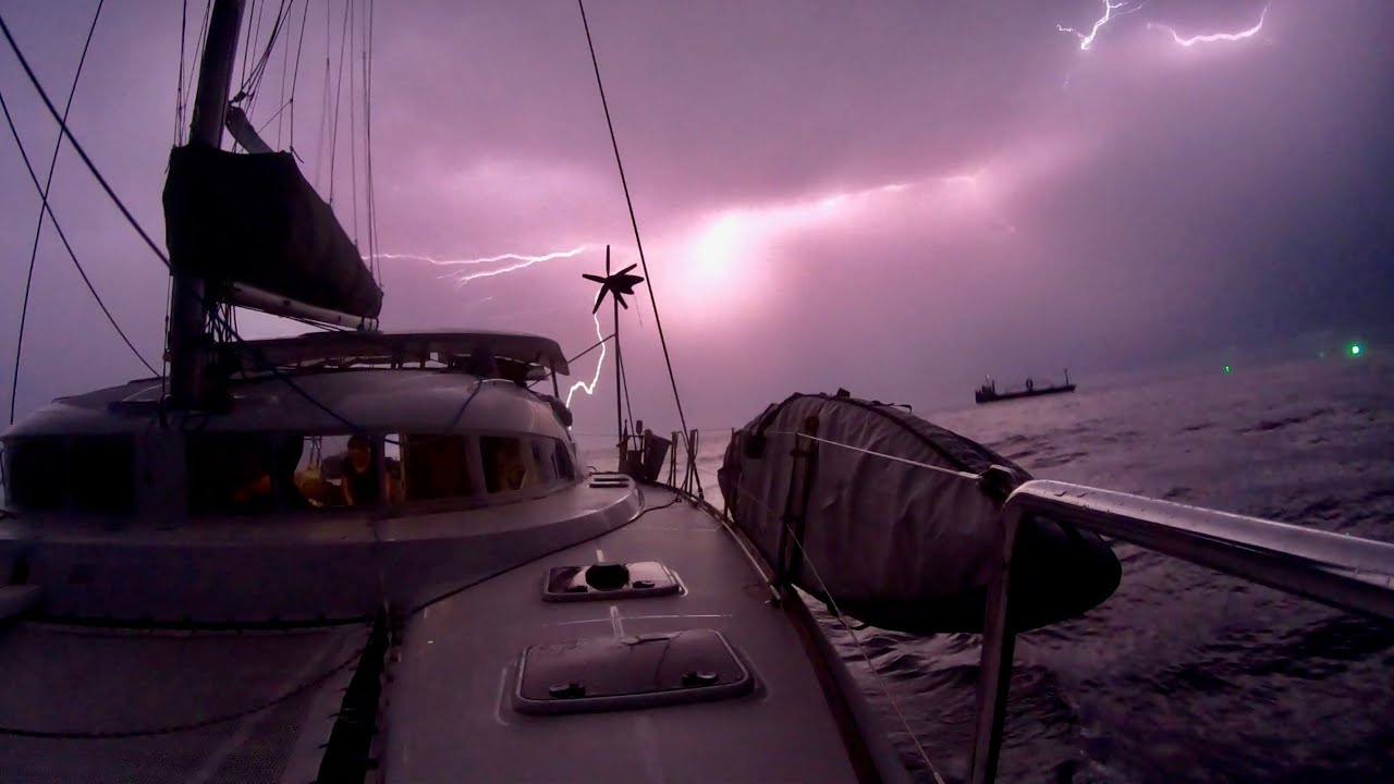 LIGHTNING STORMS & SQUALLS in the STRAITS of MALACCA...