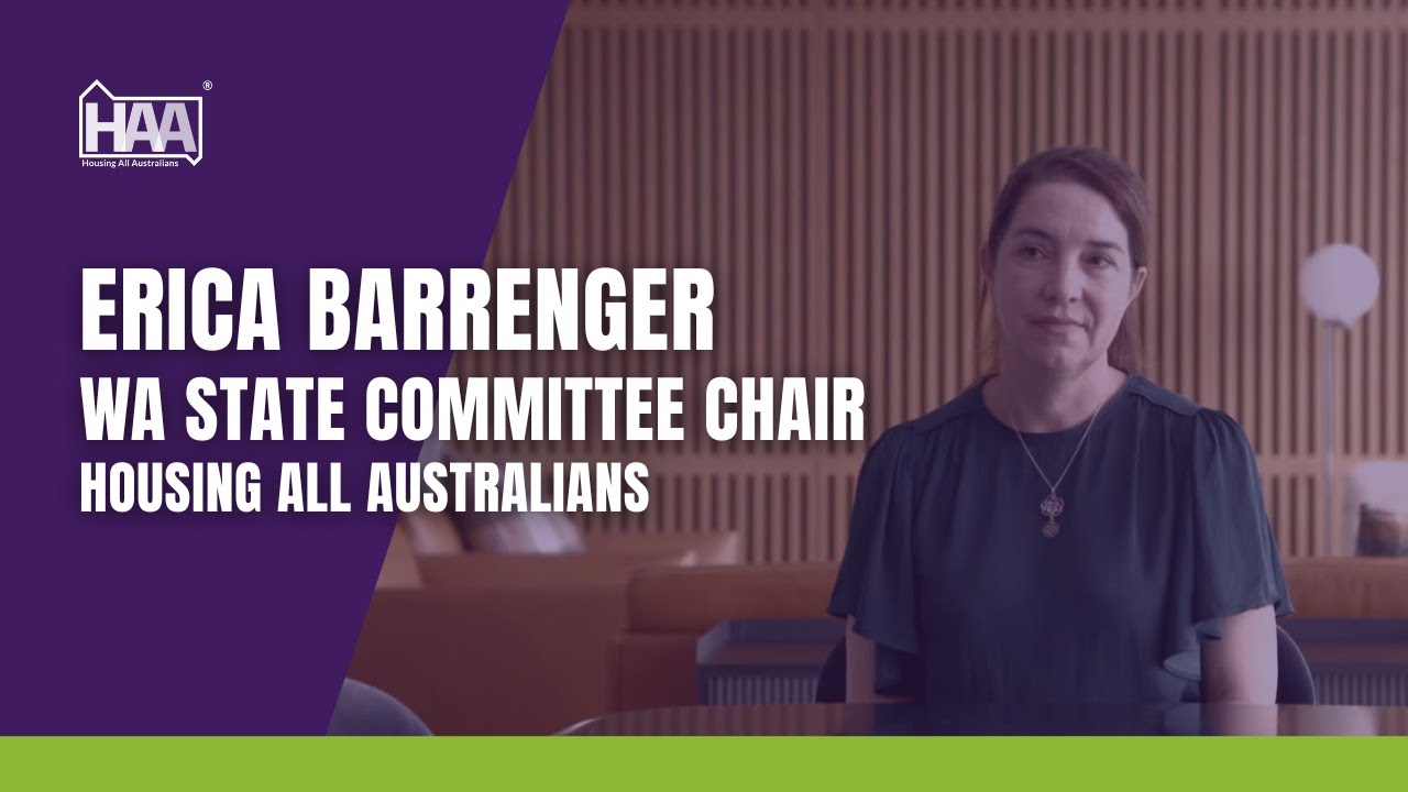 Erica Barrenger - State Chair Committee Member for WA at Housing All Australians
