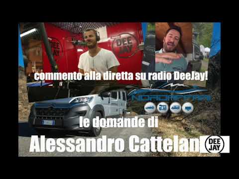 Alessandro Cattelan, le domande sui camper in diretta da Radio DeeJay