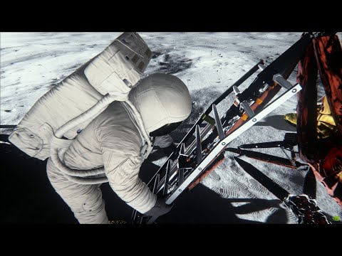 Apollo 11 Lunar Landing | Nvidia Demo Gameplay |  Saving the World | Aterrizaje en la luna