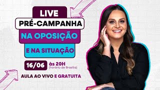Diferença da pré-campanha na oposição e na situação: o que pode e o que não pode.