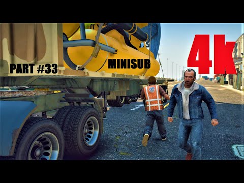 Minisub - Grand Theft Auto V - 4k Ultra Realistic Graphics - PC Gameplay - Part # 33